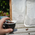 Wisselende Special Rwanda koffiezakken met kopje bonen